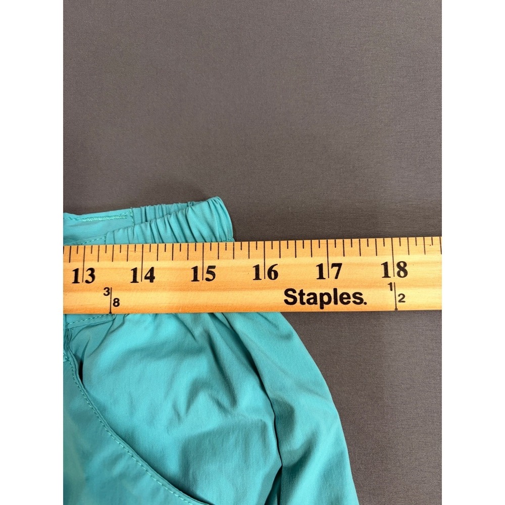 LL Bean Comfort Gold Shorts Mens Medium Regular Teal Blue Nylon Spandex Hiking - Picture 9 of 11